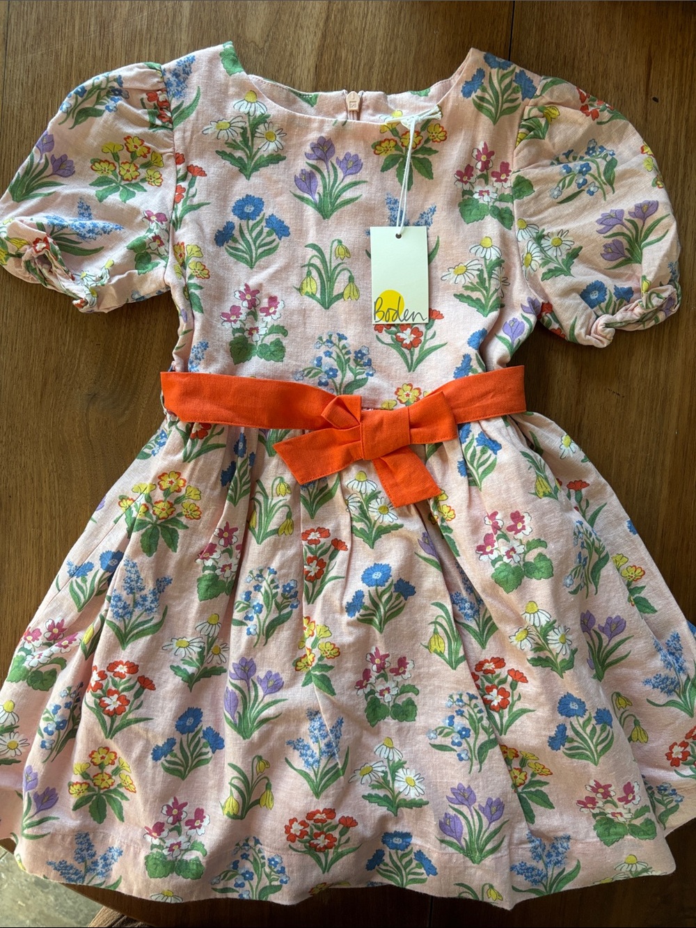 NWT Mini Boden floral dress 5-6 year